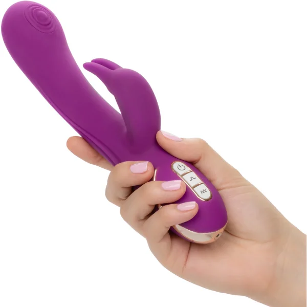 Jack Rabbit Signature Silicone Thumping Rabbit Dual Stimulation Vibrator by CalExotics