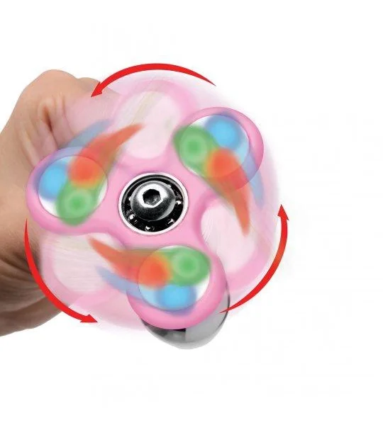 Frisky Light Up Fidget Ass Spinner Anal Plug Pink
