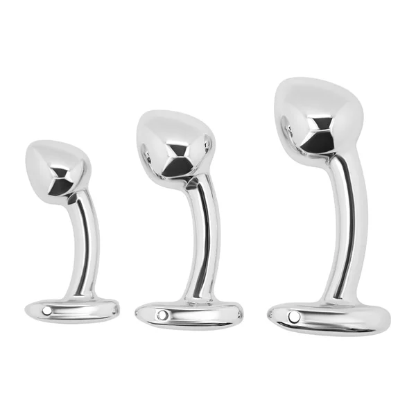 Metal Weighted Prostate Pull Bead Plug With Curved Handle — image 8 of 9