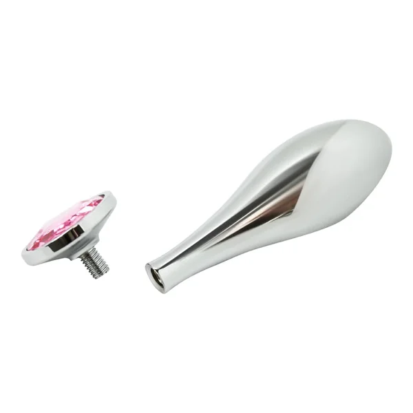 Tail Screw Weighted Metal Butt Plug with Jewel - Detachable Screw Plug — image 17 of 17