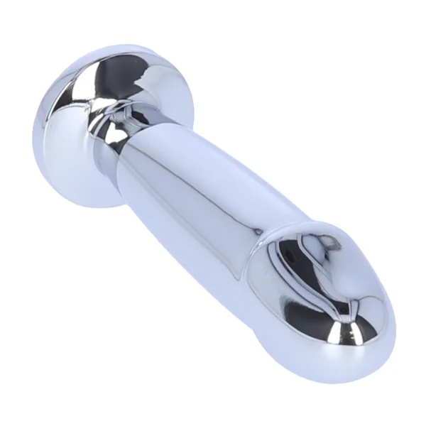 Penis Shape Metal Anal Plug Dildo With Jewel — image 14 of 16