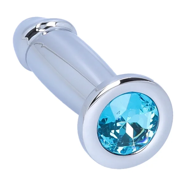 Penis Shape Metal Anal Plug Dildo With Jewel — image 13 of 16