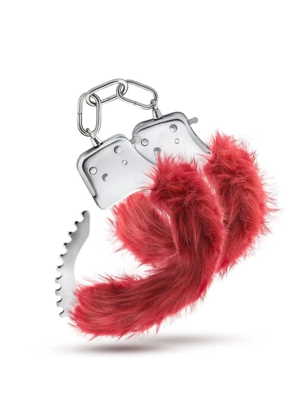Temptasia - Plush Fur Cuffs - Burgundy