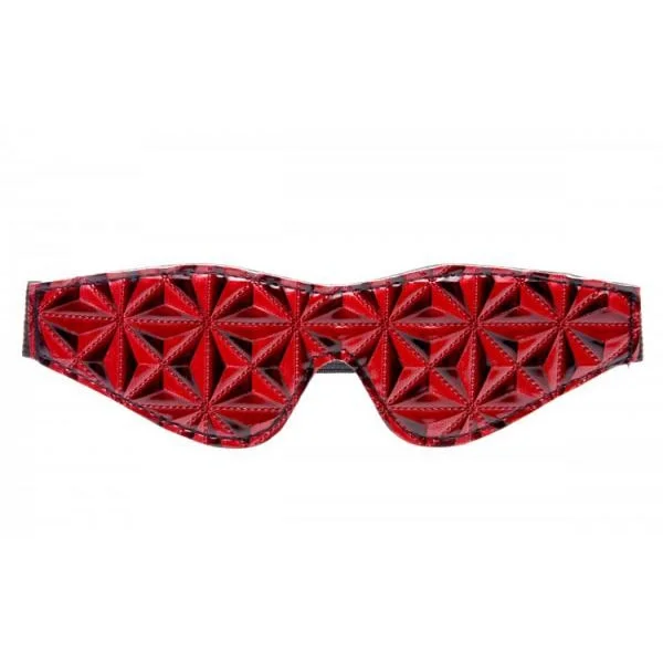 Crimson Full Blackout Embossed Blindfold