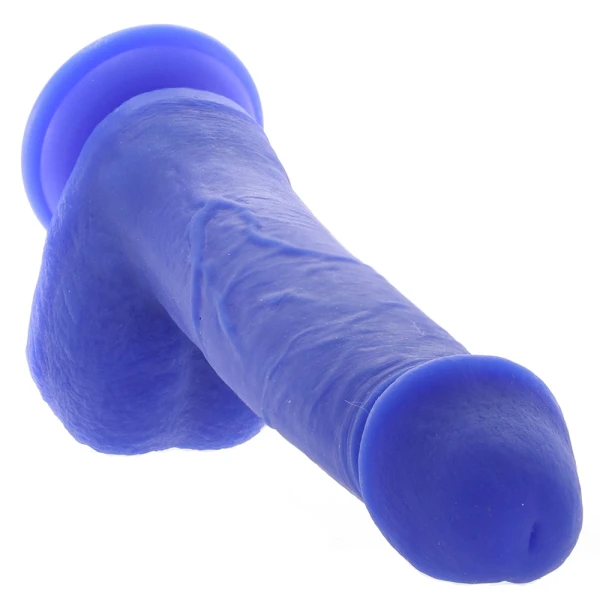 Admiral Captain 8" Rechargeable Waterproof Vibrating Silicone Suction Cup Dildo By CalExotics - Blue