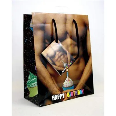 Guy With Cupcake Gift Bag