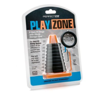 Play Zone Stackable Cock Ring Kit with Multiple Sizes