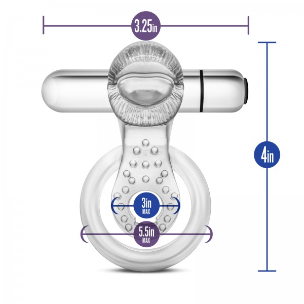 Tongue Style Vibrating Cock Ring
