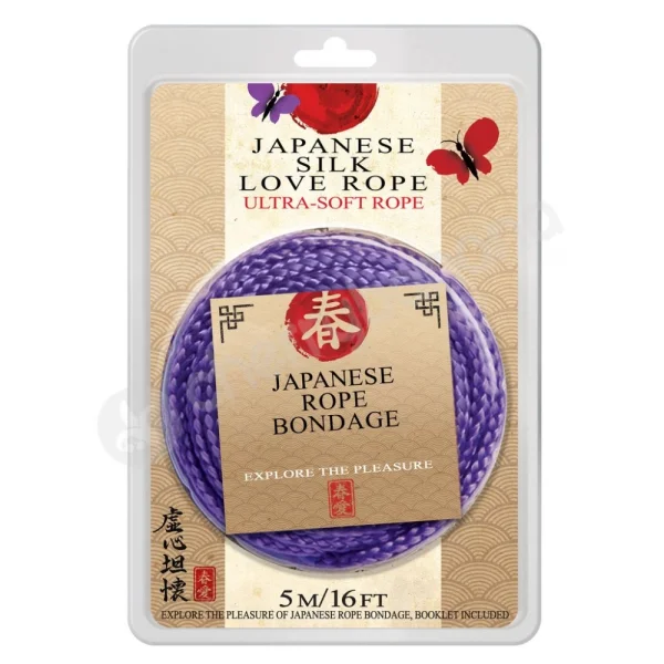 Japanese Silk Love Rope Purple 5m