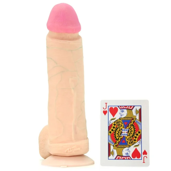 Doc Johnson The Realistic Cock UR3 8" - Vac-U-Lock Compatible Suction Cup - Vanilla