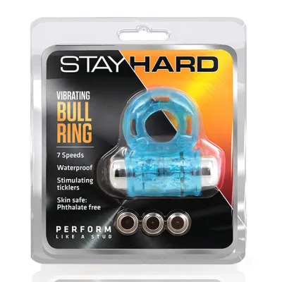 Blush Vibrating Bull Ring Blue