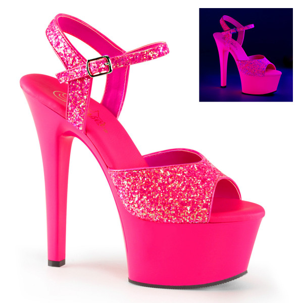 6 inches Heel, 2 1/4 inches PF Vegan Friendly Ankle Strap Sandal — image 5 of 25
