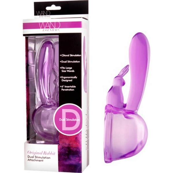 Original Rabbit Dual Stimulation Wand Attachment (Lavender)