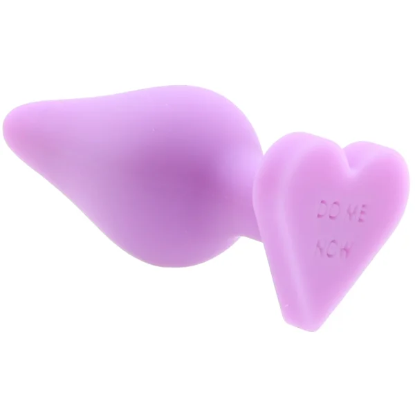 Naughty Candy Heart Butt Plug - "Do Me Now"