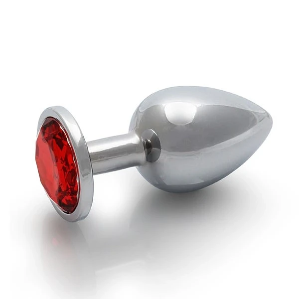 Ouch! Large Gem Metal Anal Plug