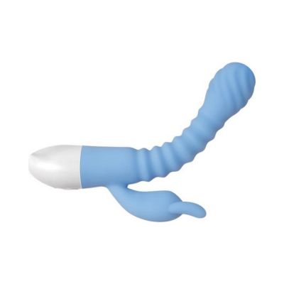 Evolved Bendy Bunny Dual Motors 8 Speeds functions Ubs Rechargeable Cord Included Silicone Waterproo