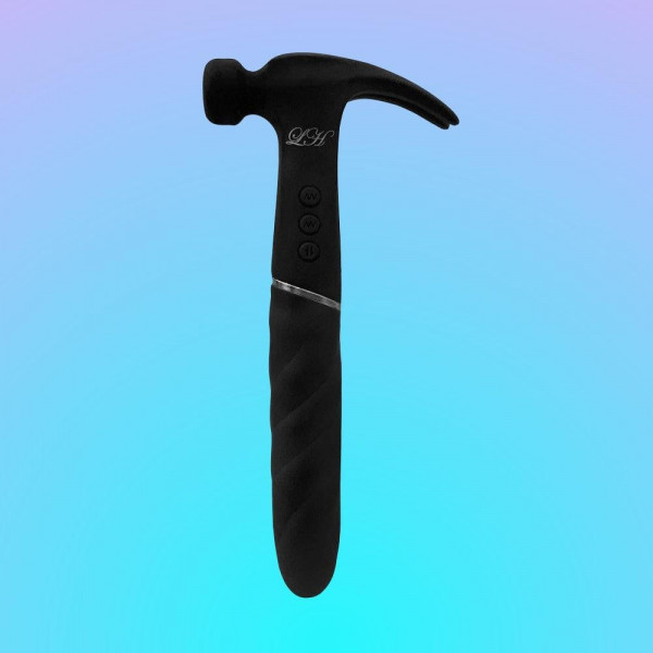 Love Hamma Straight Multi-Function Vibrator - Black