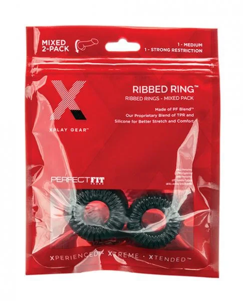 Xplay Pf Blend Premium Stretch Ribbed Ring 2 Pk