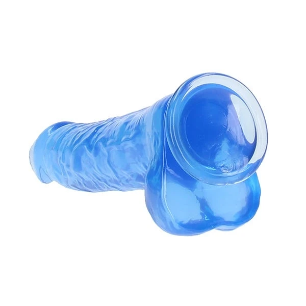 RealRock 10-Inch Crystal Clear Dildo with Balls