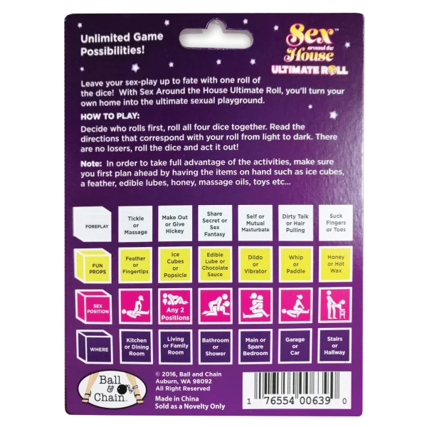 Sex Around The House Ultimate Roll Dice Game