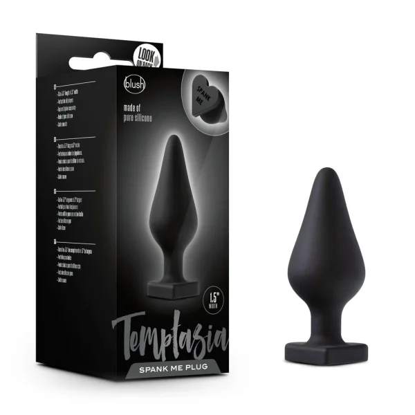 Blush Temptasia Black Spank Me Butt Plug — image 6 of 6