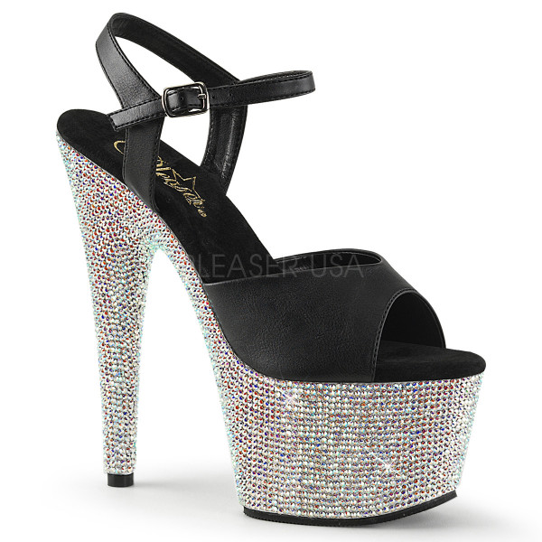7 inches Heel, 2 3/4 inches Ankle Strap Sandal