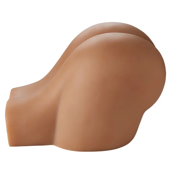 Life-Size Pleasure Pussy and Ass Body Mold With Removable Stocking - Brown