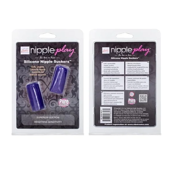 Nipple Play Silicone Nipple Sucker Purple Set
