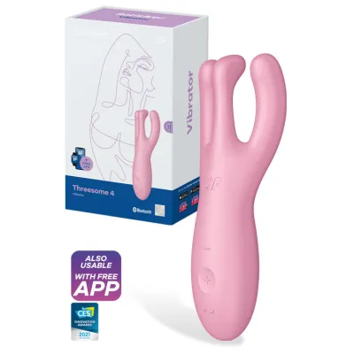 Satisfyer Threesome 4 Rechargeable Clitoral Vibrator with Connect App