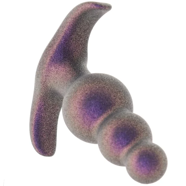 Anal Adventures Matrix Supernova Beaded Silicone Butt Plug By Blush - Galactic Purple