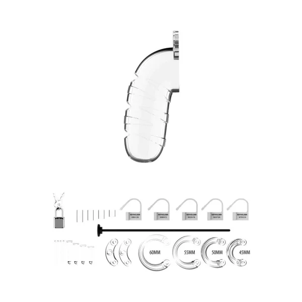 Cage With Silicone Urethal Sounding 17 - Transparent — image 6 of 13