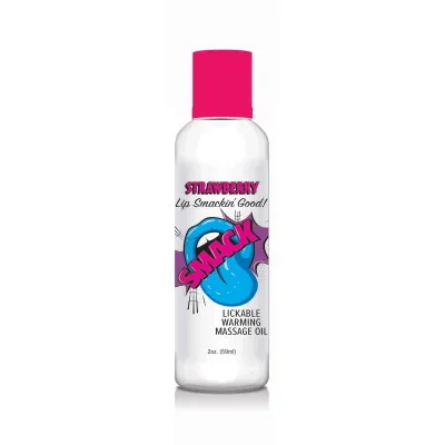 Smack Warming and Lickable Massage Oil Strawberry 2 Oz