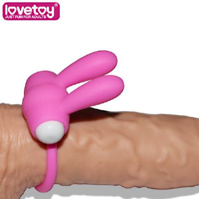 Power Clit Cockring Rabbit Blue