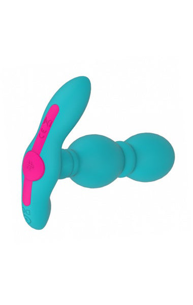 FemmeFunn Vibrating Butt Plug - Turquoise