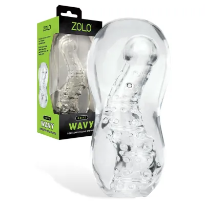 ZOLO Gripz Wavy 6 Textured Masturbator Sleeve