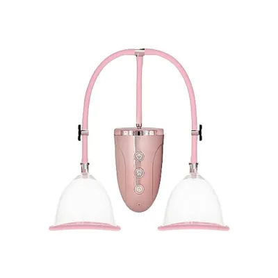 Automatic Rechargeable Breast Pump Set Pink Medium