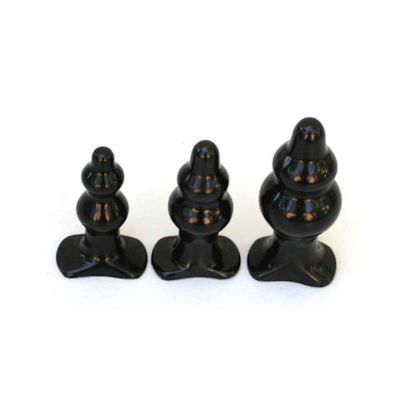 Black Tantus Severin Butt Plug Black Small
