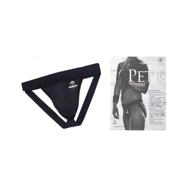 Men's Clothing: Spareparts Pete Freestyle Nylon Packing Jock Black Size 2xl