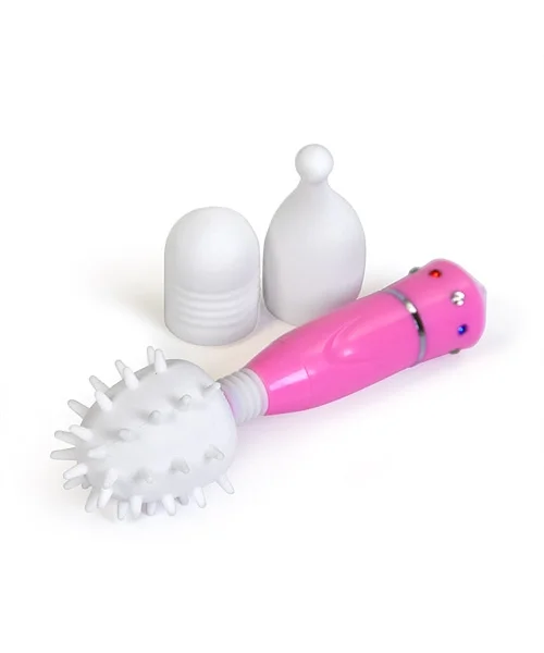 Micro wand massager with attachments