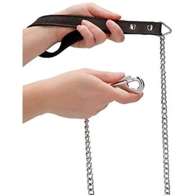 Metal Chain Flogger Black Black