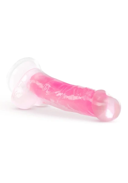 Neo Elite Glow In The Dark 7.5" Dual Density Realistic Silicone Dildo With Balls by Blush - Neon Green