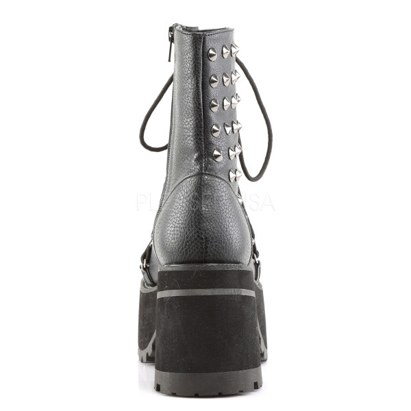 4 inches Heel, 2 1/2 inches PF Ankle Boot w/Criss-Cross Lace & Spikes — image 4 of 4