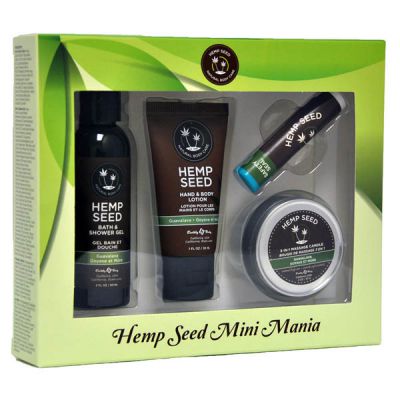 Hemp Seed Mini Mania Guavalava Guava Blackberry Scented Lotion Kit 4 Piece Set