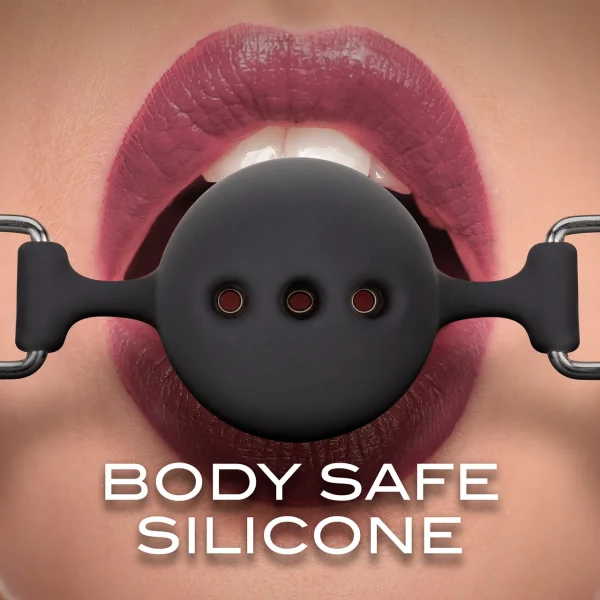 Blush Noir Breathable Ball Gag