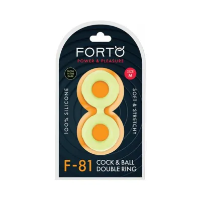 Forto F 81 Double Ring Liquid Silicone 47 Mm Glow in the dark