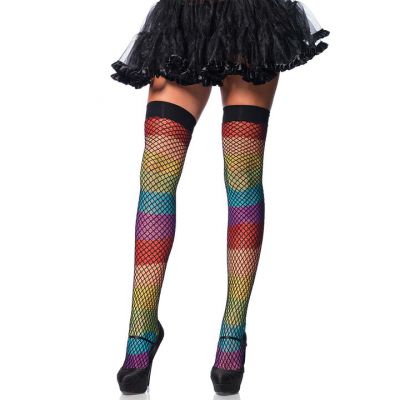 Leg Avenue Rainbow Fishnet Stockings