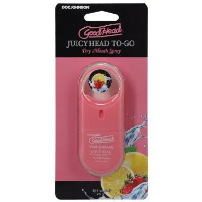Goodhead Juicy Head Dry Mouth Spray to Go 30 Fl Pink Lemonade