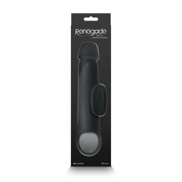 Renegade Brute Vibrating Silicone Penis Extender with Remote
