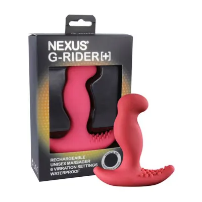 G rider Plus Unisex Vibrator Red 4 1 Inch