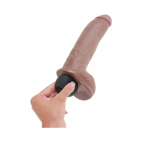 King Cock 9 inches Squirting Dildo Brown